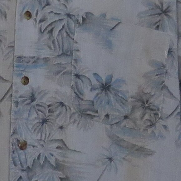 Van Heusen* Men's Short Sleeve Button Down Straight Hem Chest Pocket Shirt~ XL - Picture 11 of 12